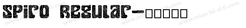 Spiro Regular字体转换
